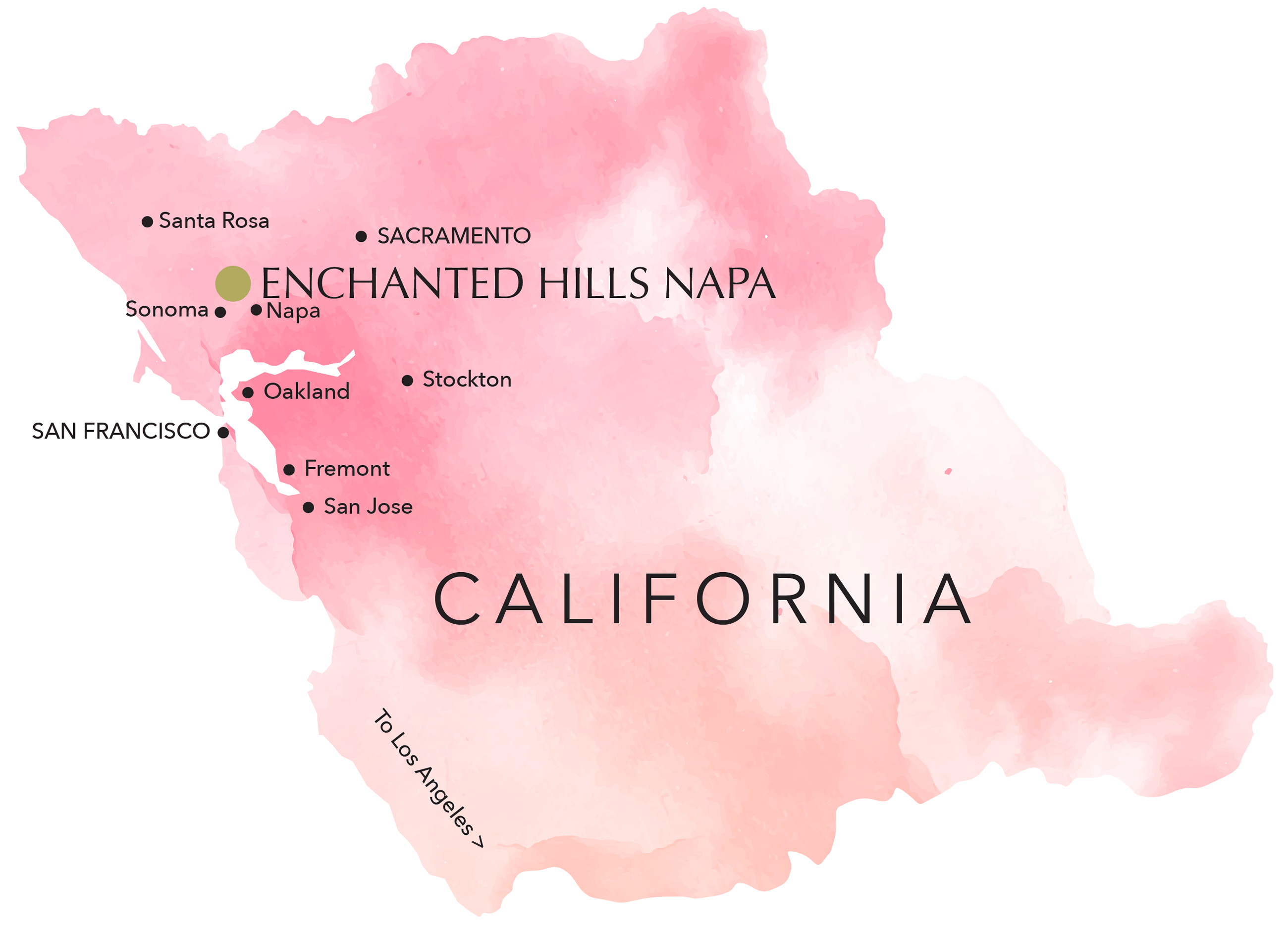 Enchanted Hills Napa Location Map